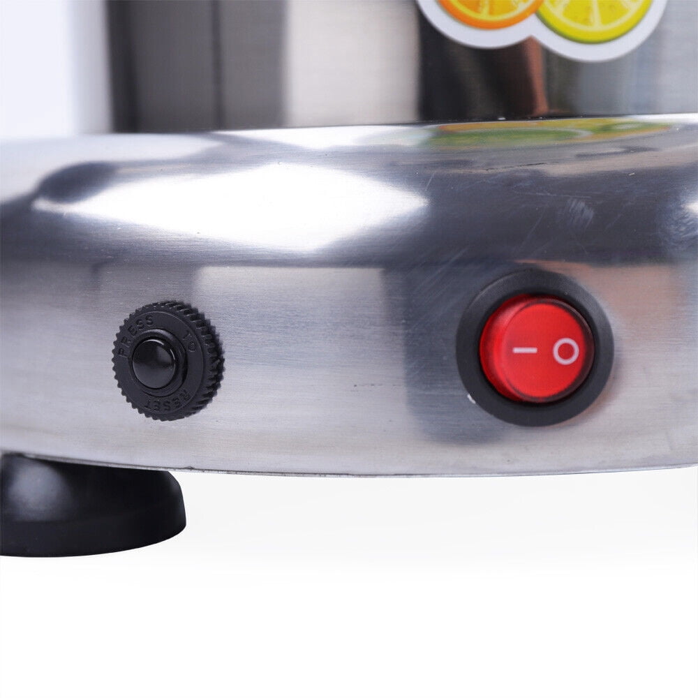 370W Commercial Electric Fruit Juice Extractor Centrifugal Juicer Machine Silver
