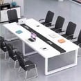 thumbnail image 3 of Working Conference Office Desks Luxury Studying Executive Boss Office Desks Console Table Standing Scrivania Cameretta Furniture My Lux Decor Round, 3 of 7