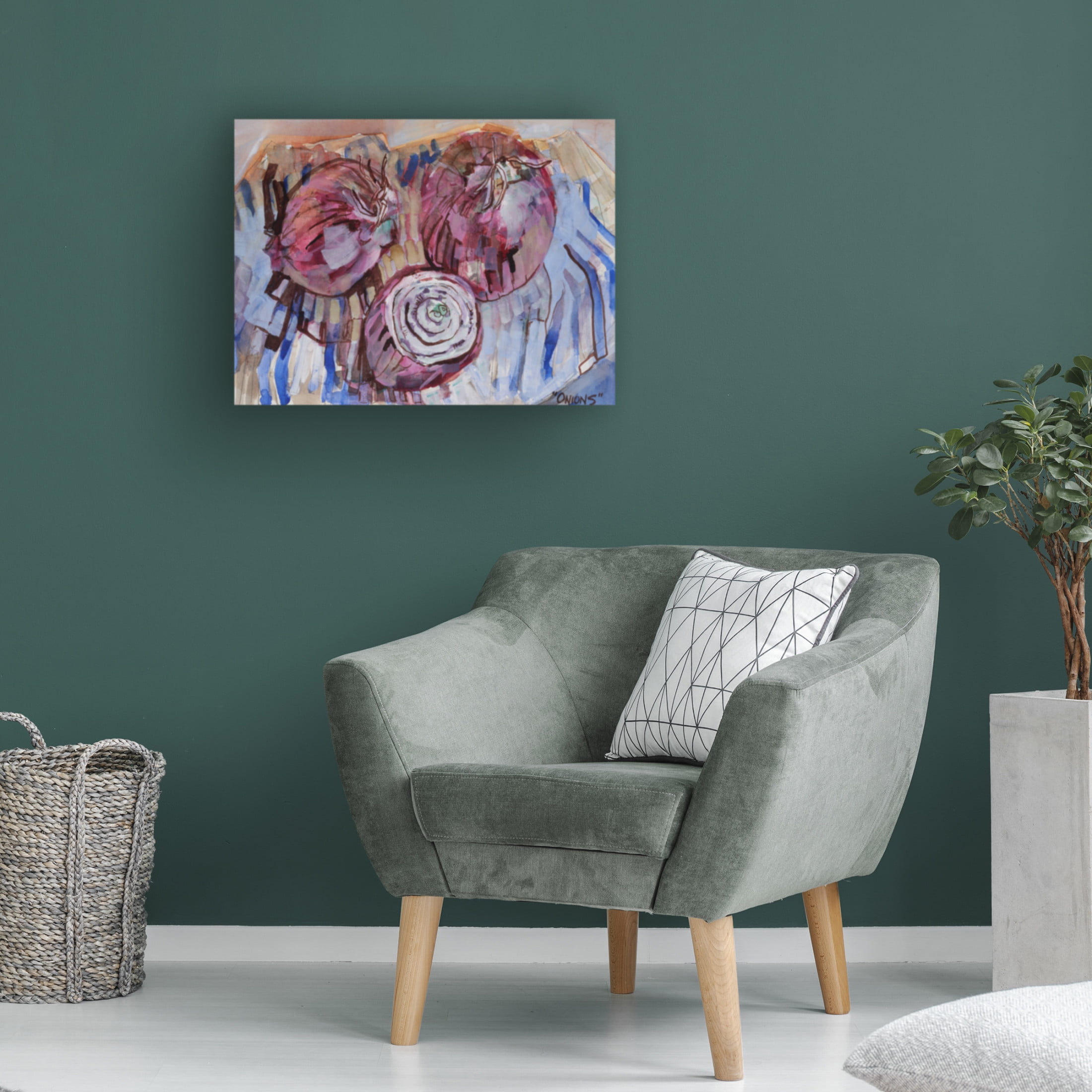Canvas Wall Art - Erin McGee Ferrell 'Sweet Onions I' Wall Art for Living Room, Bedroom, or Office Décor by Trademark Fine Art - 47 x 35 Inches