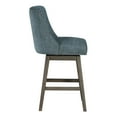 thumbnail image 3 of Granville 26" Swivel Counter Stool  in Navy Fabric with Gray Legs, 3 of 8