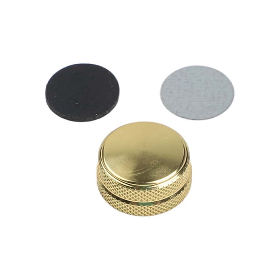 GRIMPEX 1Pc Drum Reel Brake Cover Metal Wear Resistance Fine Tuning Knob with Gaskets for Cardiff Trolling Fishing Reel Modified Parts Gold