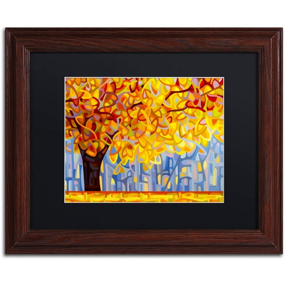 Mandy Budan 'October Gold' Black Matted Framed Art