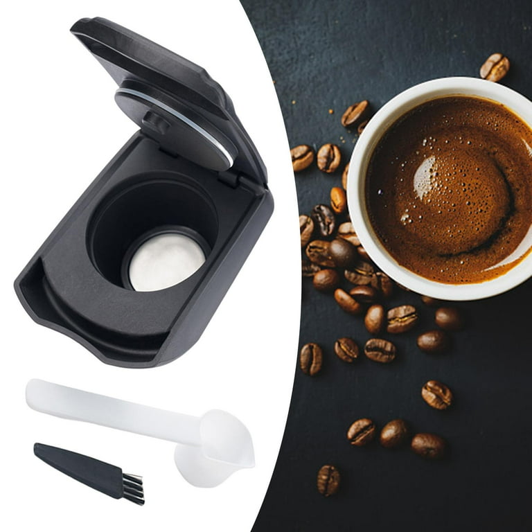 Refillable Coffee pod Adapter Leakproof with Brush and Spoon Reusable Capsule Adapter Coffee Adapter for Bars Expreso Coffee Machine Accs