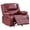 Red, variant on Camila Upholstered Glider Recliner Chair Red