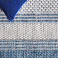thumbnail image 6 of SAFAVIEH Courtyard Paul Striped Indoor/Outdoor Area Rug, 2' x 3'7", Grey/Navy, 6 of 13