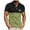 Army Green, variant on YABCSAZ Men's Beach Shirts Short Sleeve Summer Casual Beach T-Shirts Palm Graphic Loose Fit Tops V Neck Button Shirt Hawaiian Floral Tropical Shirts for Men