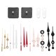 thumbnail image 1 of ckepdyeh - Kit de mecanismo de movimiento de reloj de pared de cuarzo sin tictac de 2 piezas con 5 piezas de repuesto diferentes, 1 of 8