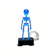 thumbnail image 3 of Halloween Luminous Dancing Skeleton Aquarium Ornament, Glow Dancing Fish Tank Bubbler Decor, Daytime Swinging Skeleton, Air Pump Compatible Halloween Tank Decorations Indoor for All Fish Lovers, 3 of 9