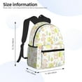 thumbnail image 4 of Vsdgher Easter Rabbit Print Unisex Large Capacity Bookbag Schoolbag Casual Daypack for High School/College/Teens/Travel/Work, 4 of 8