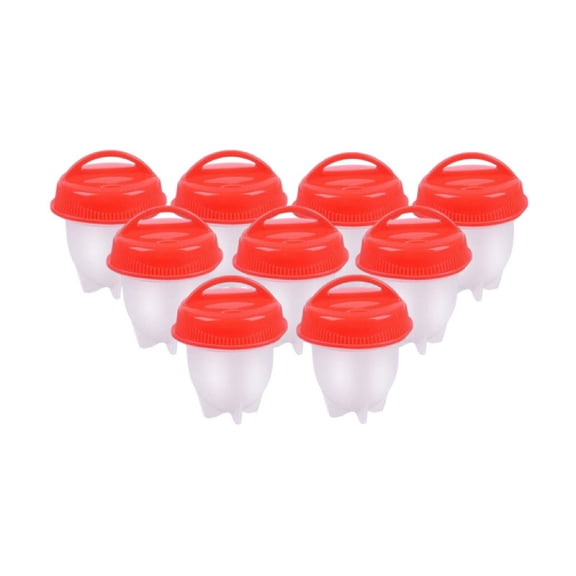 9 Pcs Silicone Egg Poacher Set Non Stick Microwave Safe Egg Cooker Cups BPA Free