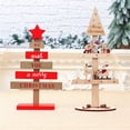 thumbnail image 3 of Wooden Christmas Tree Tabletop Ornaments for Christmas Decorations Table Decor Sanding Christmas Tree Wood Sign for Home Office Farmhouse Centerpieces Original 18/13inch, 3 of 6