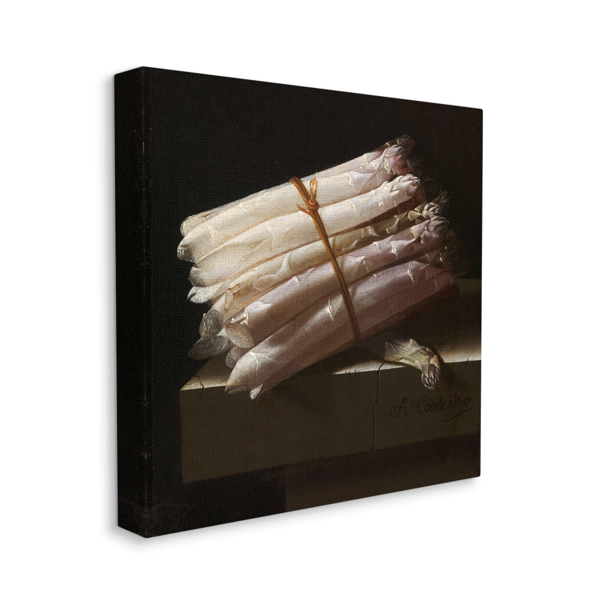 Stupell Industries Still Life with Asparagus Adriaen Coorte Classical Painting Painting Gallery Wrapped Canvas Print Wall Art, Design by one1000paintings