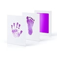 thumbnail image 3 of Kit Huellas Manos Bricolaje Kits Almohadillas Tinta Contacto Sin Tinta para Baby Paw (púrpura), 3 of 9