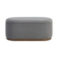 thumbnail image 5 of OakvillePark Lornwell Corduroy Lift Top Storage Bench, Gray, 5 of 9