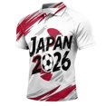 thumbnail image 3 of 2026 Soccer Cup Jersey for Men, Polo Collar Short Sleeve National Flag & Ball Graphic Top - Breathable Fan Shirt for Match Day & Casual Wear White XL, 3 of 5