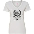 thumbnail image 3 of Inktastic Born in 1982 Limited Edition Women's V-Neck T-Shirt, 3 of 5