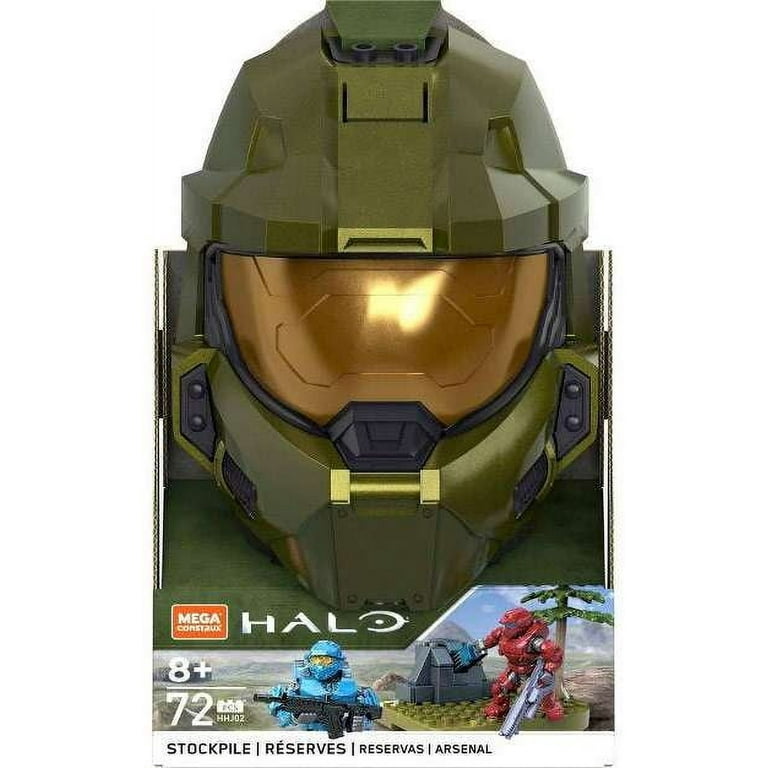Mega Construx HALO Stockpile Master Chief Green Helmet Set 72pcs