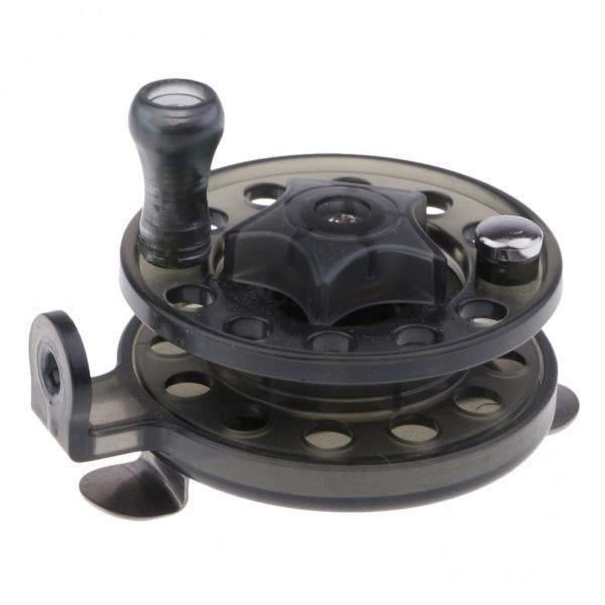 Wswqop 6xPlastic Fly Fishing Reel Lightweight Rock / Raft / Fishing Reel Wheel 3 Pcs
