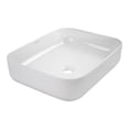 thumbnail image 2 of LAVABO DE CERAMICA RECTANGULAR COLOR BLANCO DE SOBRECUBIERTA SIN REBOSADERO GRAVITA  LA 1802 165, 2 of 7