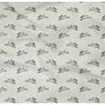 thumbnail image 4 of oneOone Cotton Poplin Twill White Fabric Rabbit Animal Sewing Material Print Fabric By The Yard 56 Inch Wide, 4 of 4