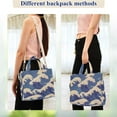 thumbnail image 4 of FORMRS Womens Corduroy Tote Bag Crossbody Shoulder Handbag with Pocket, Blue Wave Pattern, 4 of 7