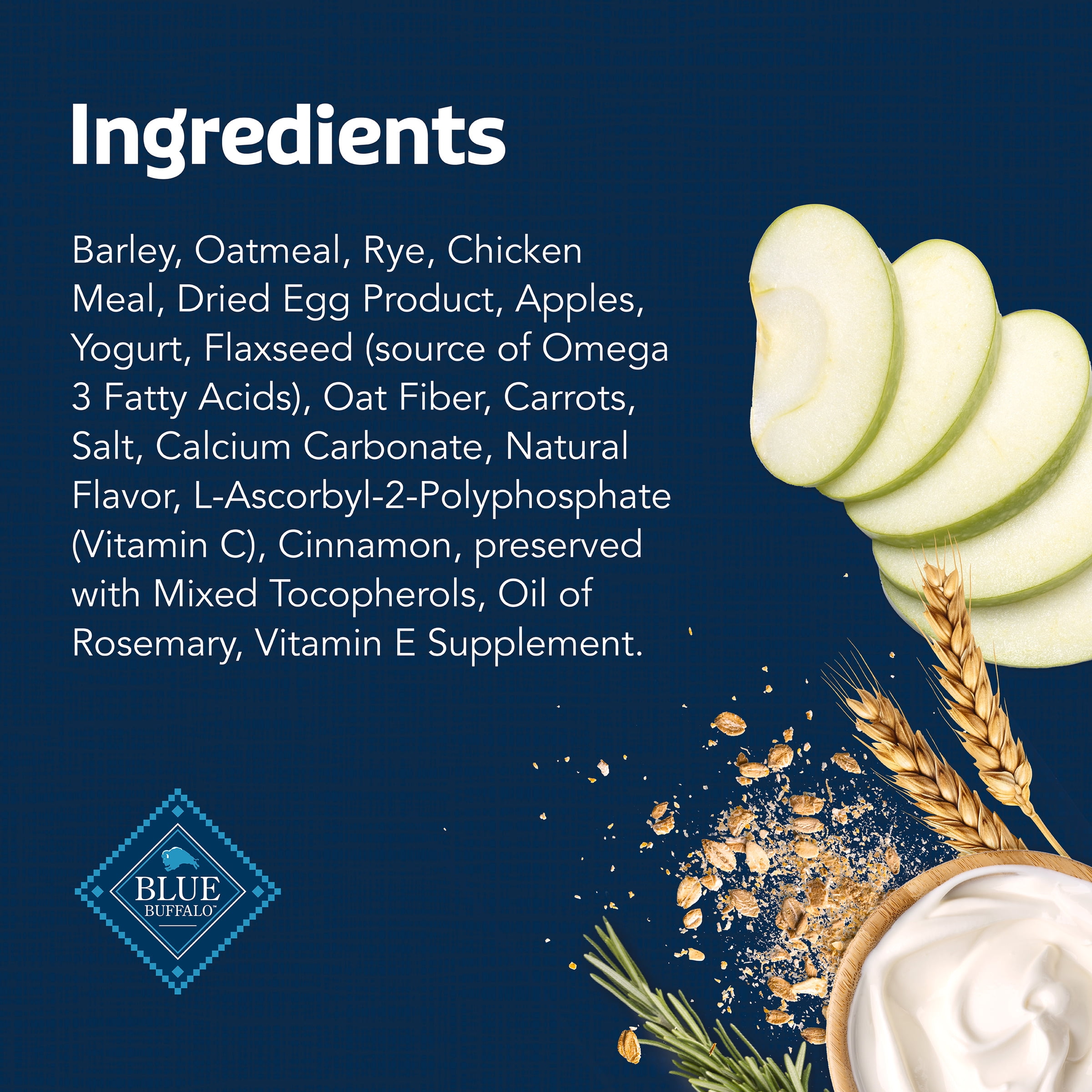 Blue Buffalo Health Bars Crunchy Dog Biscuits, Apples & Yogurt, 453g