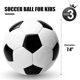 thumbnail image 2 of Pelota de fútbol Innotoys para niños, talla 3, clásica, negra y blanca, con bomba, 2 of 8