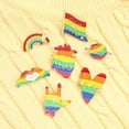 thumbnail image 2 of 7 unids/set Pins para mochilas Rainbow Pin para hombres mujeres niños y niñas lindo Pin para chaquetas Bookbags, 2 of 8