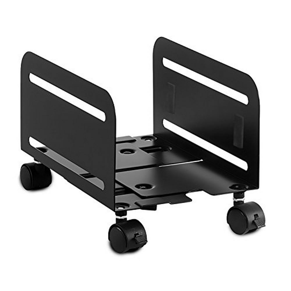 MountIt! Rolling CPU Stand with Wheels, Heavy Duty Desktop Computer