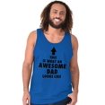 thumbnail image 5 of Cool What an Awesome Dad Looks Like Tank Top Sleeveless Tee Men Brisco Brands X, 5 of 6