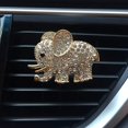 thumbnail image 4 of Paquete de 2 Clips de ventilación de aire de elefante de diamantes de imitación brillantes, ambientador de coche, Clip de Perfume, difusor de aromaterapia JAMW Sencillez, 4 of 5