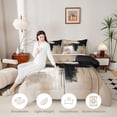 thumbnail image 3 of Homewish Grunge Abstract Queen Comforter Set,Classic Aesthetic Art Comforter Sets Queen,Cream,Black Reversible,3 Pieces,1 Comforter and 2 Pillowcases, 3 of 7