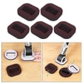 thumbnail image 6 of 5PCS Cups - Bed Stoppers Wear Resistant Office Bedroom Felt Brown, 6 of 8