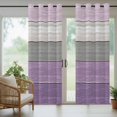thumbnail image 5 of Outdoor Curtains for Patio Waterproof, Purple Grey Wood Grain Outdoor Privacy Panels Grommet, Ombre Rustic Retro Wooden Plank Blackout Outside Curtains for Porch/Cabana 54"x84", 1 Panel, 5 of 8