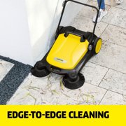 Karcher S 4 Twin, Push Sweeper, 5.25 Gallon, Outdoor Walk-Behind Street Sweeper