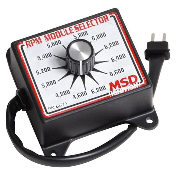 MSD Ignition Rev Limiter Module Selector 8671 4600 RPM To 6800 RPM In 200 RPM Increments