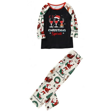 

Teen Clothes Matching Family Christmas Pajamas Set Christmas Pjs For Family Set Top And Long Pants Sleepwear Sets