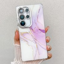 Marble Series Case for Samsung Galaxy S25 , Stylish Fashionable Slim Fit Soft TPU Shockproof Bumper Rugged Phone Case for Grils Women