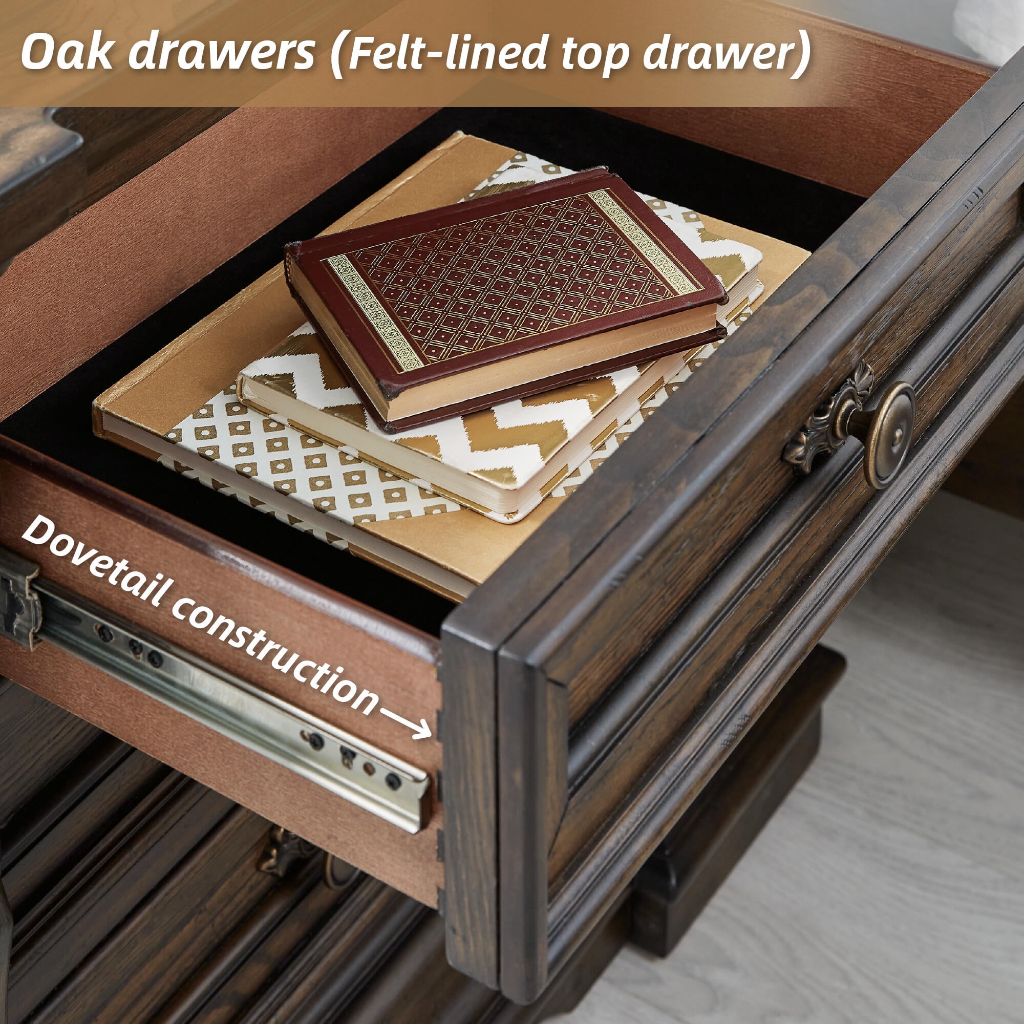 Signature Design by Ashley Maylee 2 Drawer Nightstand with USB Ports, Brown