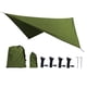thumbnail image 1 of Toldo de para camping, accesorio portátil para tienda de campaña, toldo de lona para senderismo, actividades al libre, viajes y jardín. Verde, 1 of 9