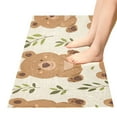 thumbnail image 2 of Bath Mat Soft Plush Non-Slip Absorbent Bathroom Rugs 39"x20" Cartoon Bear and Leaf, 2 of 8