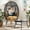 Brown, variant on Dextrus Outdoor Egg Chair with Ottoman,Patio Wicker Basket Chair with Stand and Beige Cushion Cocoon Chair