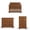 Coach Cherry, variant on Child Craft Redmond Crib, Dresser & Chest Nursery Set, 4-in-1 Convertible Crib, Coach Cherry, 3-Piece