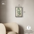 thumbnail image 5 of Eucalyptus Embroidery Minimalistic Botanical Art Prints Canvas Wall Art by Art Remedy, Black Floater Frame, 10"x15", 5 of 7