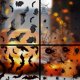 thumbnail image 2 of 4 hojas de pegatinas de cristal para ventana de Halloween, calcomanías de pared de araña murciélago negra, 2 of 4