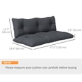 thumbnail image 3 of Outsunny Coussins de Siège d'Extérieur 2 Places, Coussins pour Meubles d'Extérieur, 3 of 10