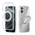 thumbnail image 1 of GadgetCom Étui Magnétique Compatible avec Apple iPhone 16, Étui Rigide Transparente avec Support, Étui de Protection, 1 of 1