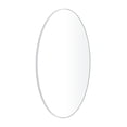 thumbnail image 5 of DecMode 24" x 40" White Oval Wall Mirror with Thin Minimalistic Frame, 5 of 7