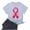Pink-Gray, variant on Nfurl Women's Pink Ribbon Graphic Tees Shirts Plus Size Breast Cancer Awareness Shirts Casual Short Sleeve Crewneck Tshirts for Survivor Gift Black XXL