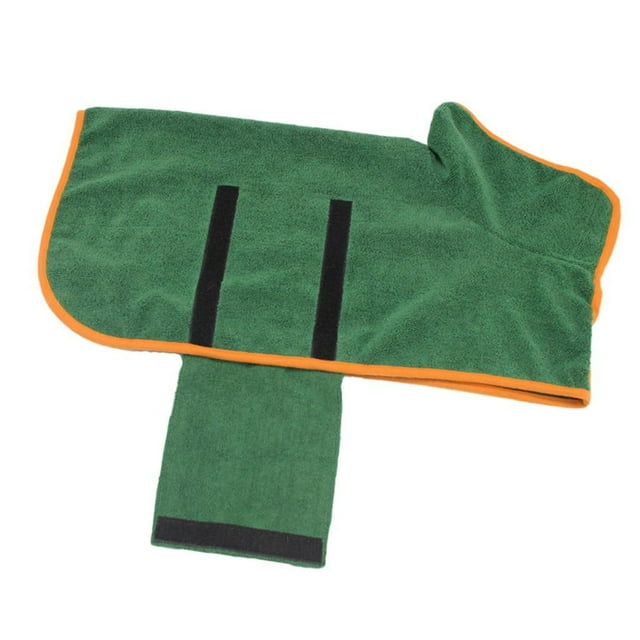 Toalla de baño absorbente para perros, albornoz para Corgi, Bichón, Teddy. S